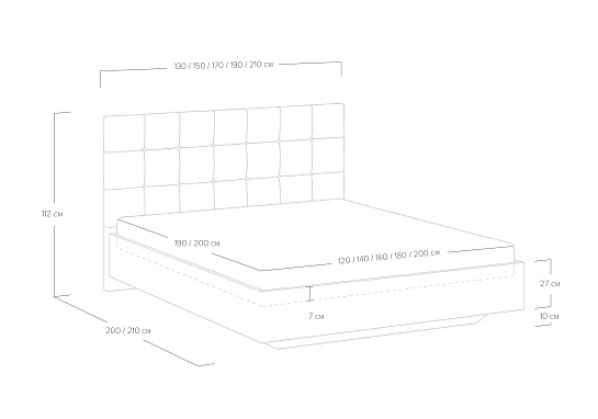 Кровать Luiza (ясмунд)